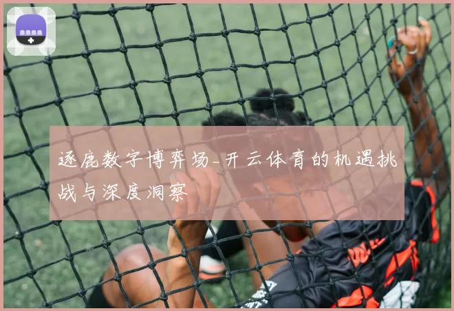 逐鹿数字博弈场_开云体育的机遇挑战与深度洞察